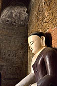 Bagan Myanmar. Buddha statue of the Thambula Temple. 